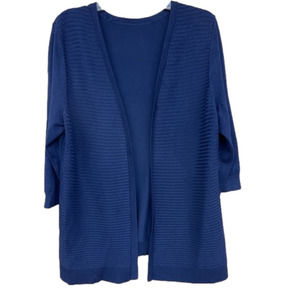 CHICOS navy sweater.